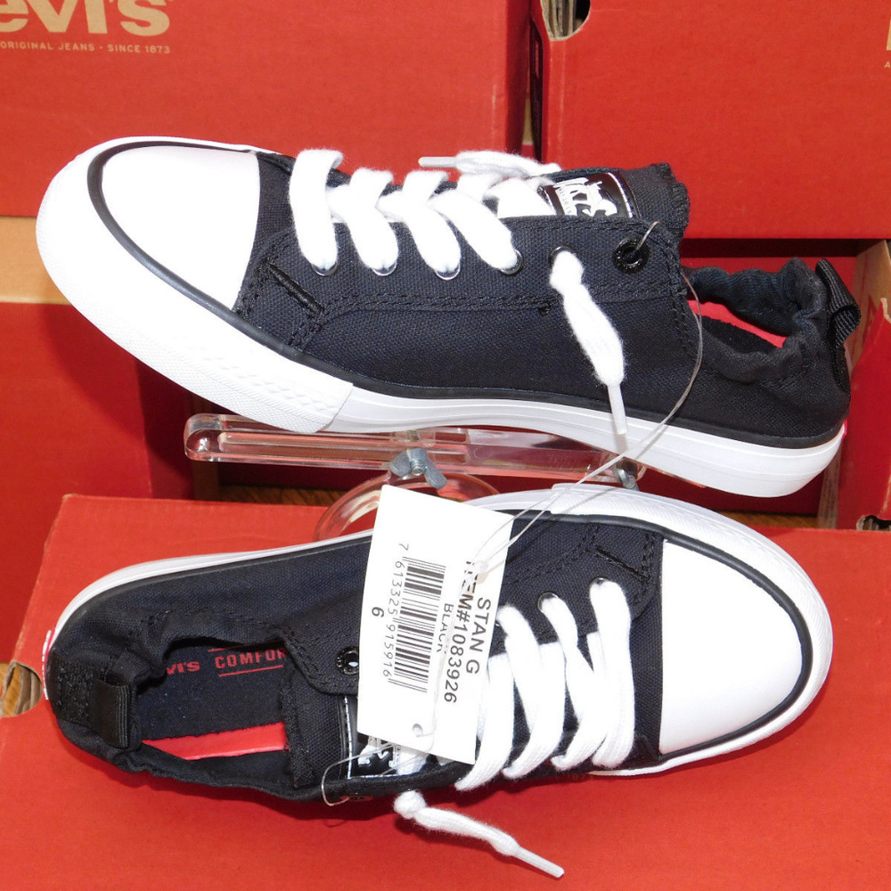 Levi's Ladies Stan G Denim Canvas Sneakers - Picture 6 of 8